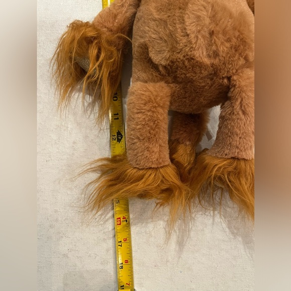 Vintage furry DanDee lanky lion with sparkle golden accents! GUC! - Picture 7 of 7